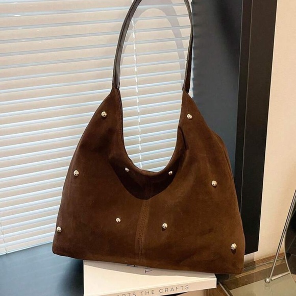 Rebellious Rose Handbags - New And Fashionable Handbag With Spicy Girl Style Tote Bag, Rivet Bag,